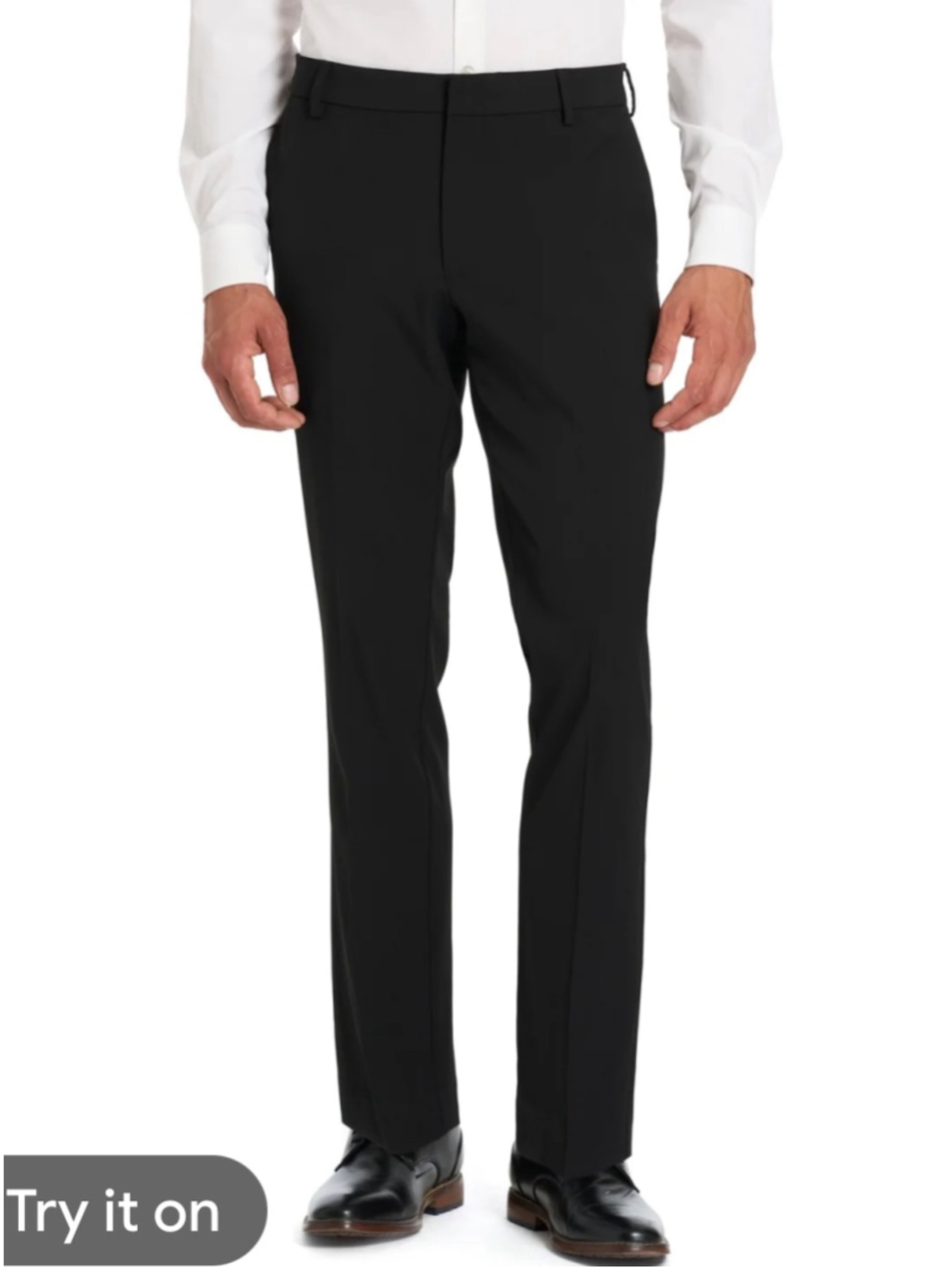 Men's Van Heusen Slim Fit Dress Pants Black Waist 30x32
